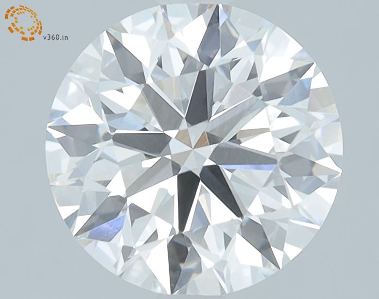 1.93 Carat Round Lab Diamond with  Cut Diamond in 14KT  view 1
