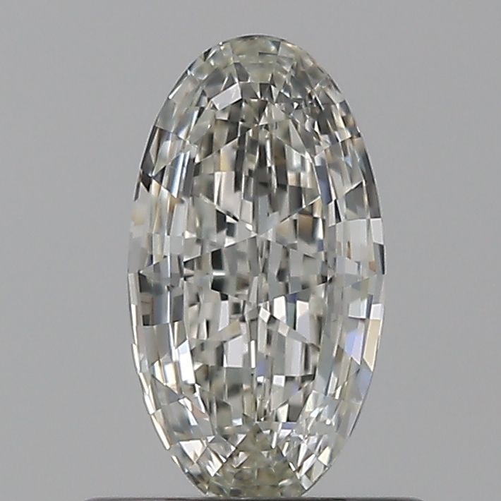 0.52 Carat Oval Natural Diamond with  Cut Diamond in 14KT  view 1
