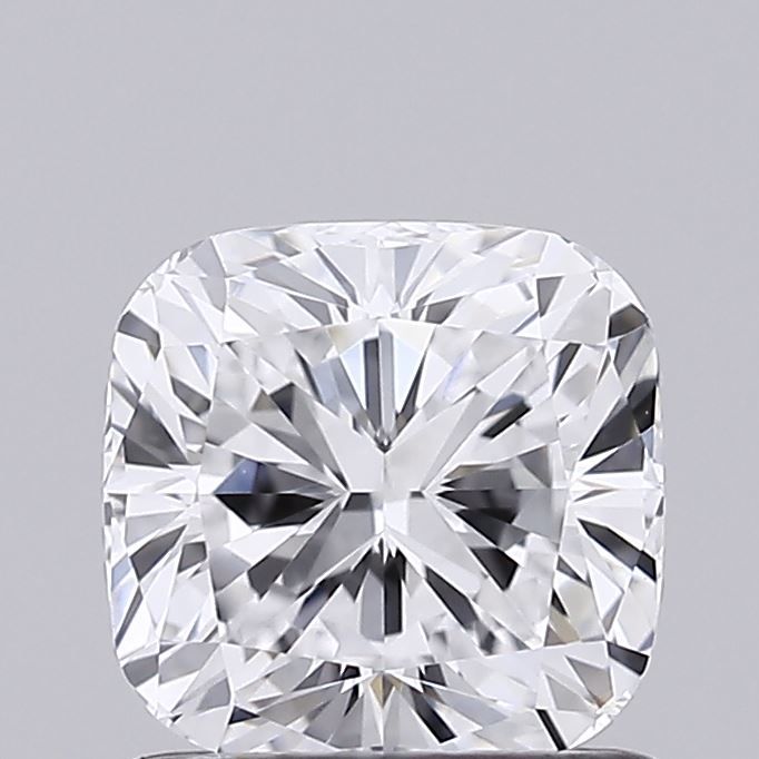 1.05 Carat Cushion Lab Diamond with  Cut Diamond in 14KT  view 1
