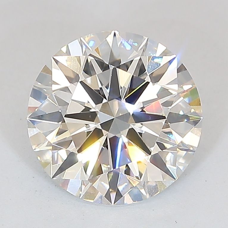2.32 Carat Round Lab Diamond with  Cut Diamond in 14KT  view 1
