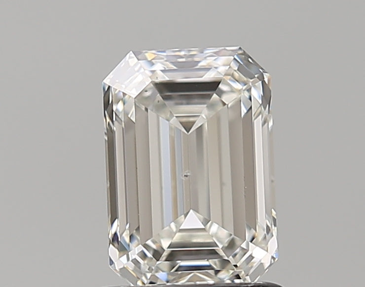 1.04 Carat Emerald Natural Diamond with  Cut Diamond in 14KT  view 1
