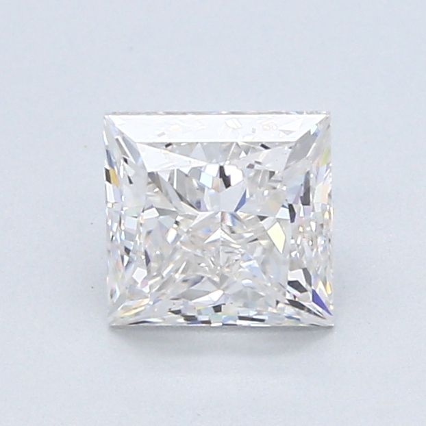 1.01 Carat Princess Natural Diamond with  Cut Diamond in 14KT  view 1

