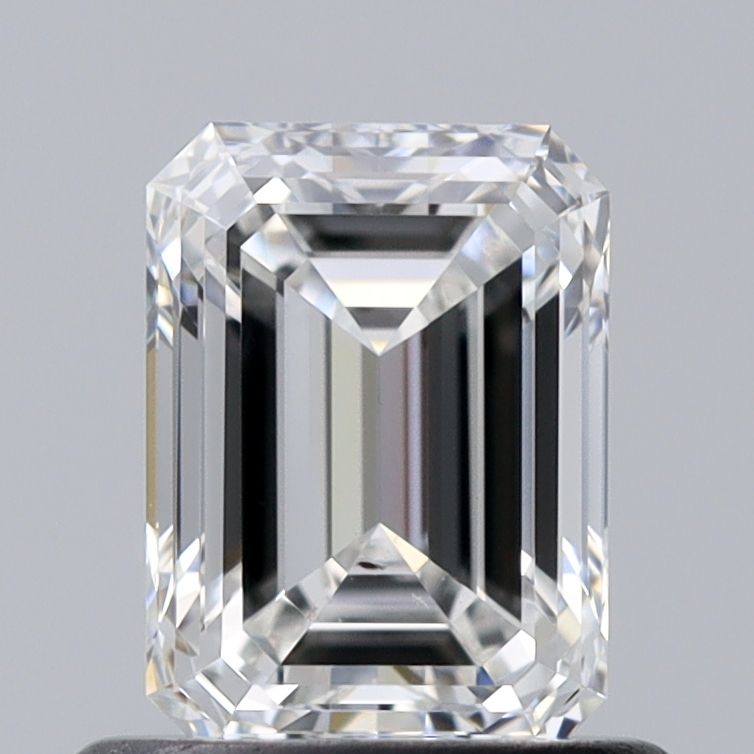 0.7 Carat Emerald Natural Diamond with  Cut Diamond in 14KT  view 1
