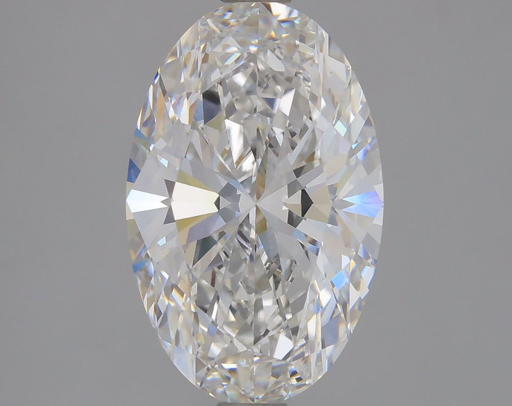 2.5 Carat Oval Lab Diamond with  Cut Diamond in 14KT  view 1
