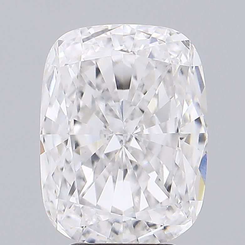 4.52 Carat Cushion Lab Diamond with  Cut Diamond in 14KT  view 1
