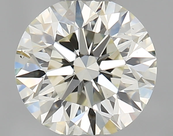 0.6 Carat Round Natural Diamond with  Cut Diamond in 14KT  view 1

