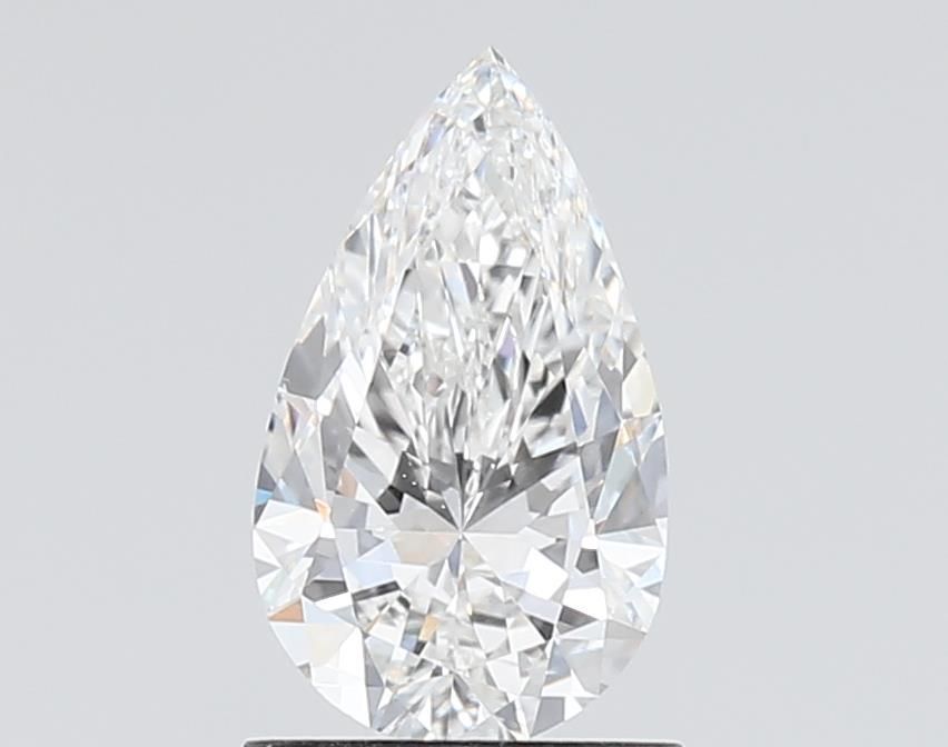 1.05 Carat Pear Lab Diamond with  Cut Diamond in 14KT  view 1

