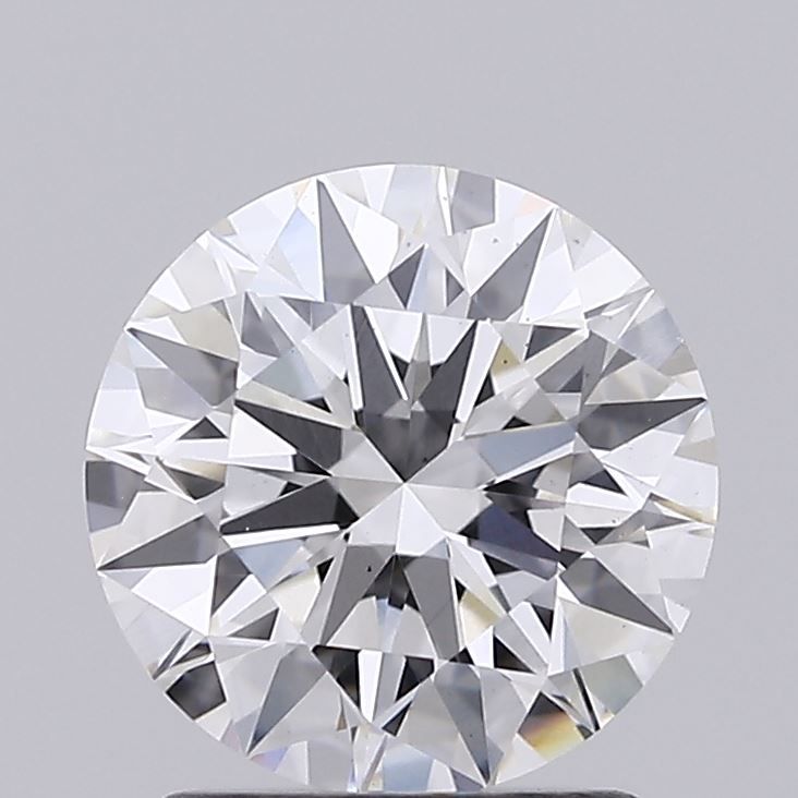 1.74 Carat Round Lab Diamond with  Cut Diamond in 14KT  view 1
