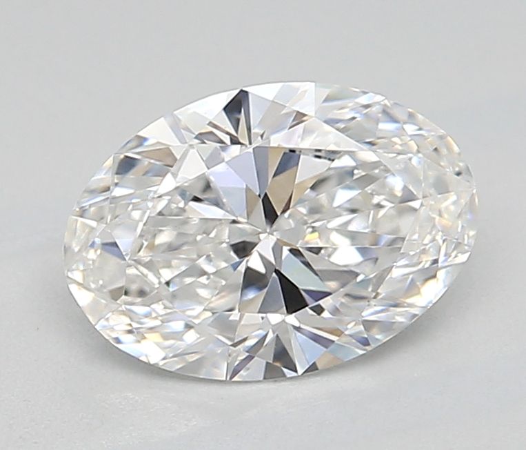 1.0 Carat Oval Lab Diamond with  Cut Diamond in 14KT  view 1
