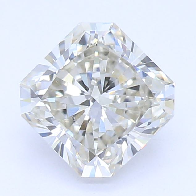 0.7 Carat Radiant Lab Diamond with  Cut Diamond in 14KT  view 1
