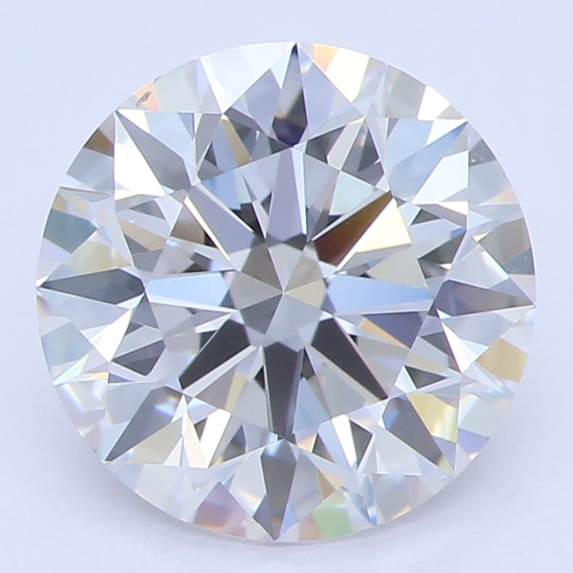 1.95 Carat Round Lab Diamond with  Cut Diamond in 14KT  view 1
