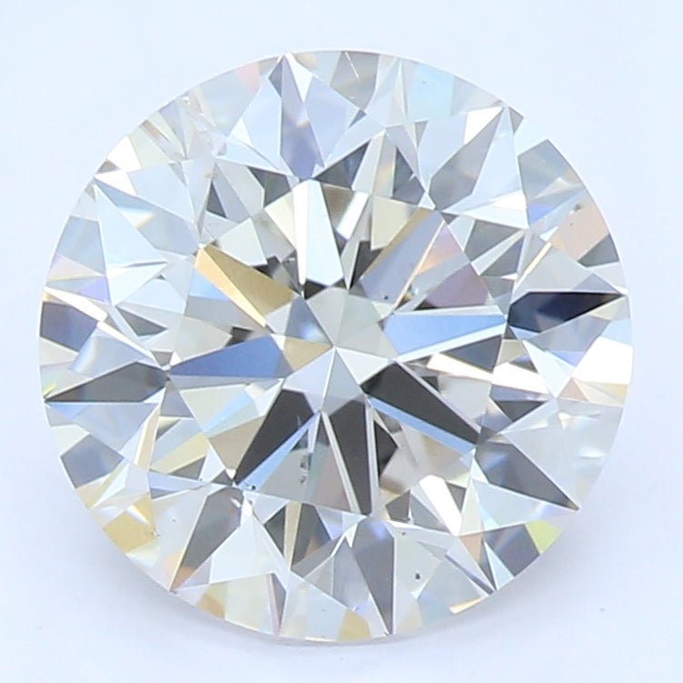 1.6 Carat Round Lab Diamond with  Cut Diamond in 14KT  view 1
