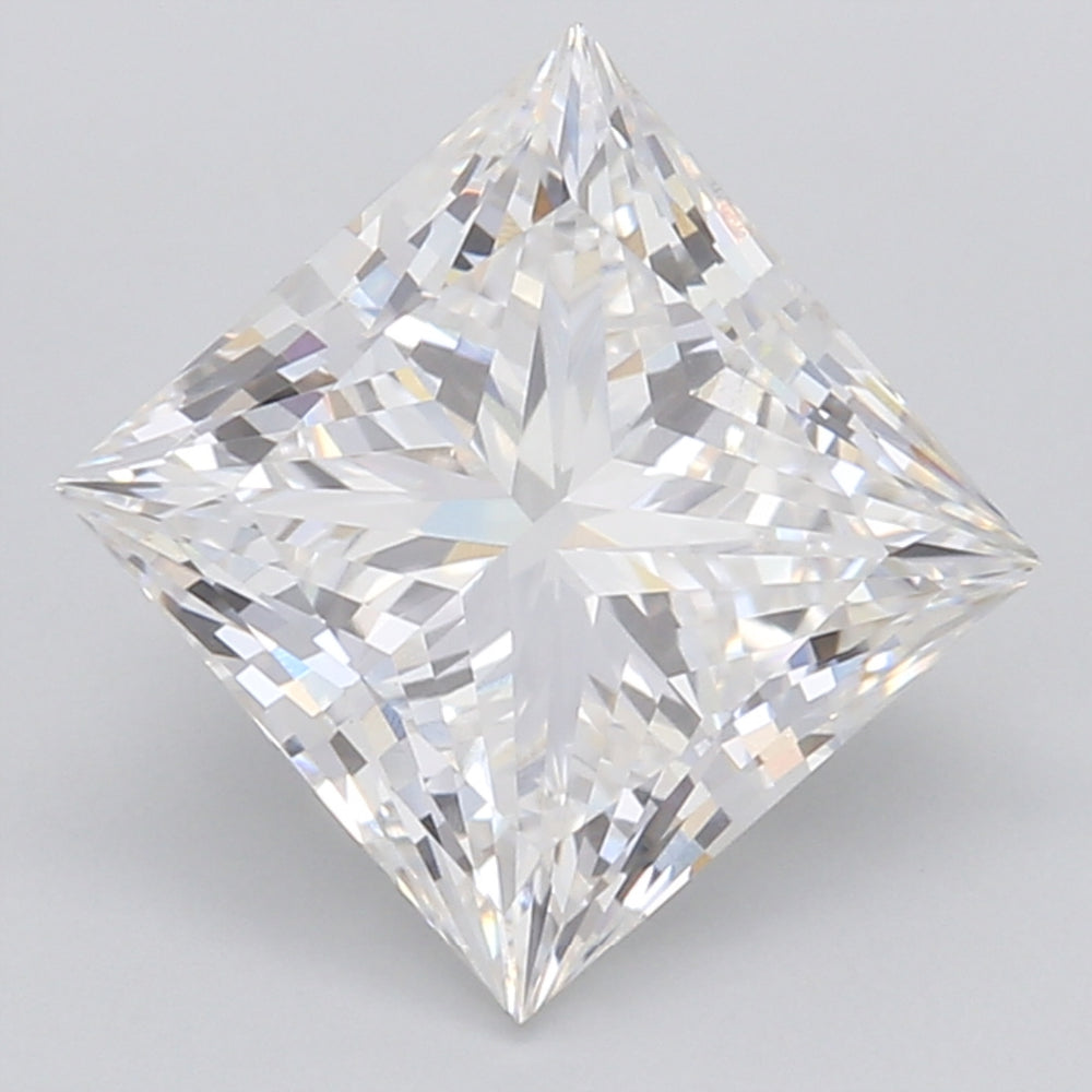 1.63 Carat Princess Lab Diamond with  Cut Diamond in 14KT  view 1
