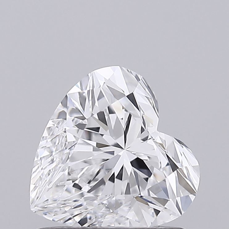 0.82 Carat Heart Lab Diamond with  Cut Diamond in 14KT  view 1
