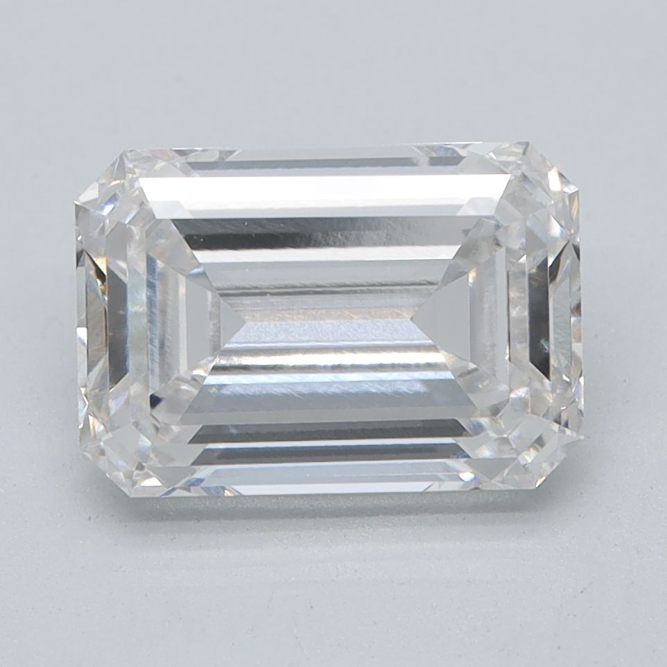 1.68 Carat Emerald Lab Diamond with  Cut Diamond in 14KT  view 1
