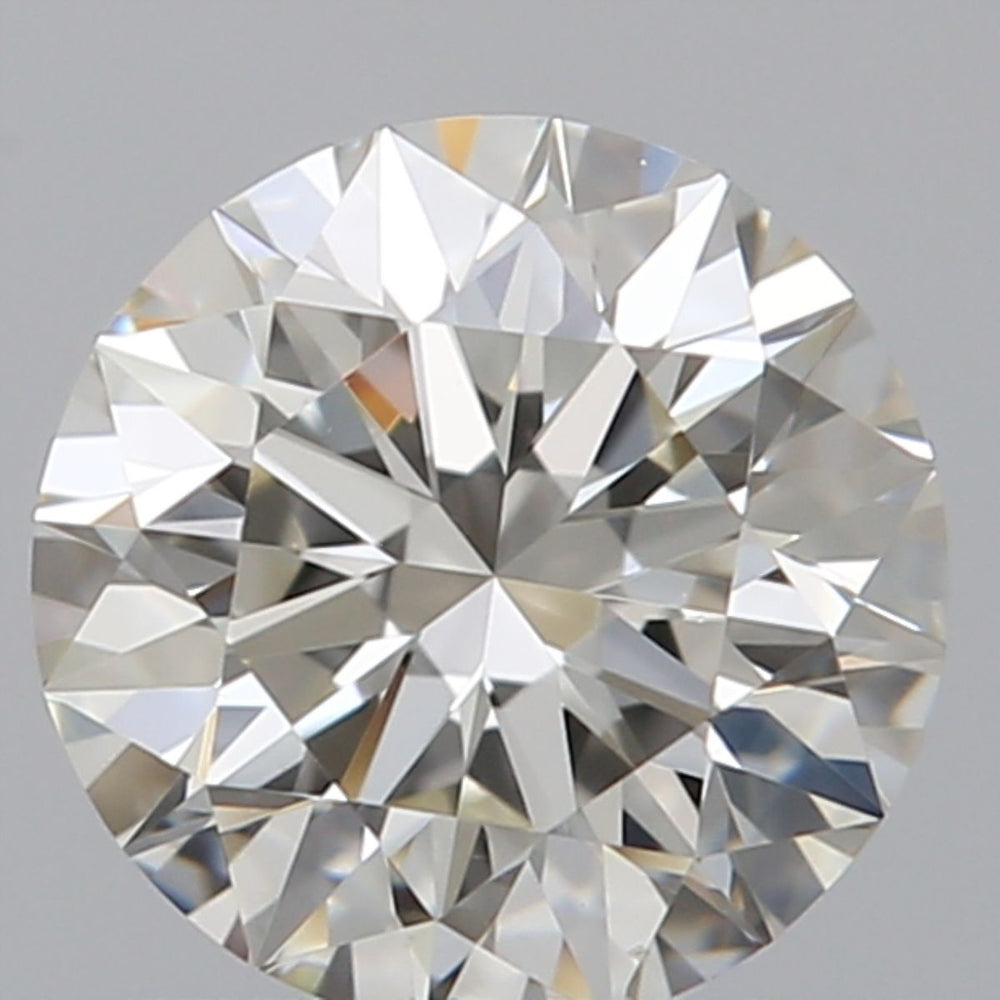 0.44 Carat Round Natural Diamond with  Cut Diamond in 14KT  view 1
