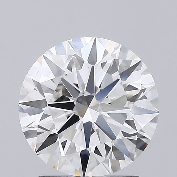 1.85 Carat Round Lab Diamond with  Cut Diamond in 14KT  view 1
