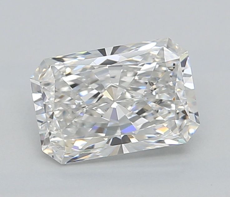 1.01 Carat Radiant Lab Diamond with  Cut Diamond in 14KT  view 1
