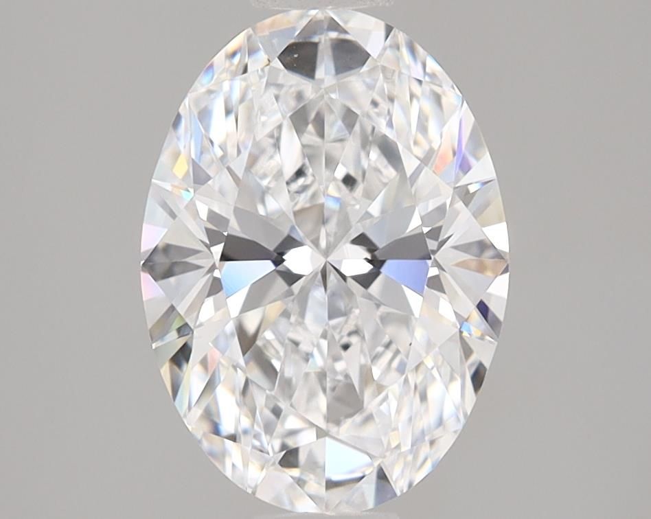 2.12 Carat Oval Lab Diamond with  Cut Diamond in 14KT  view 1
