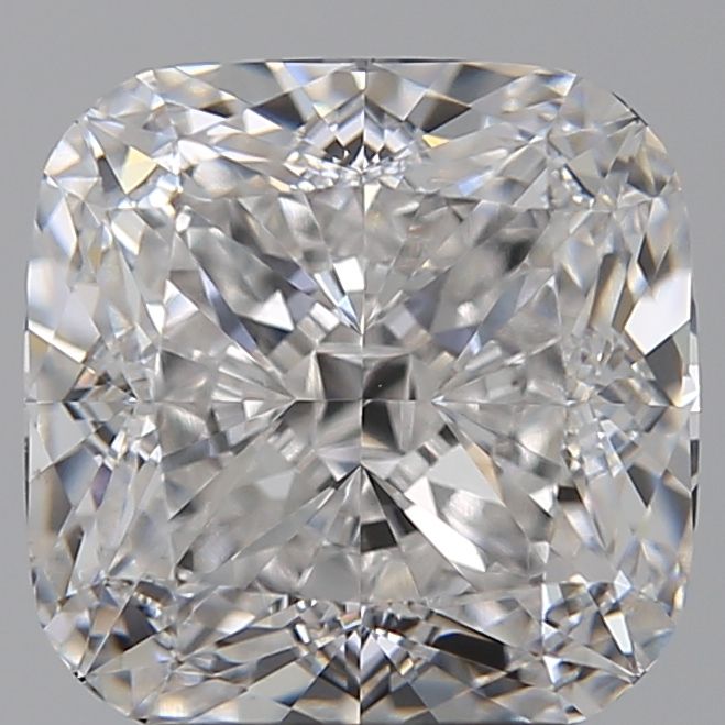 3.53 Carat Cushion Lab Diamond with  Cut Diamond in 14KT  view 1
