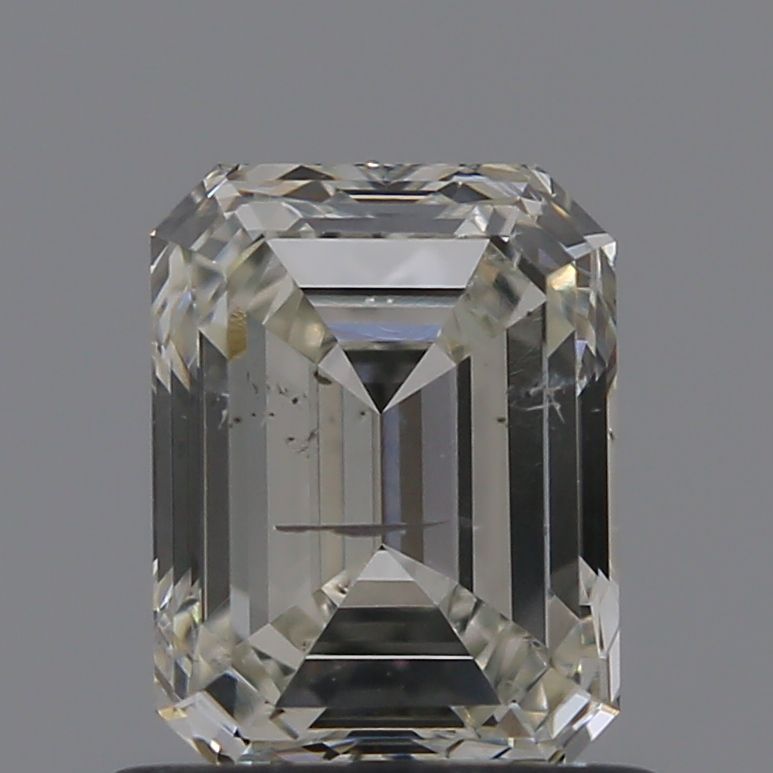 1.0 Carat Emerald Natural Diamond with  Cut Diamond in 14KT  view 1

