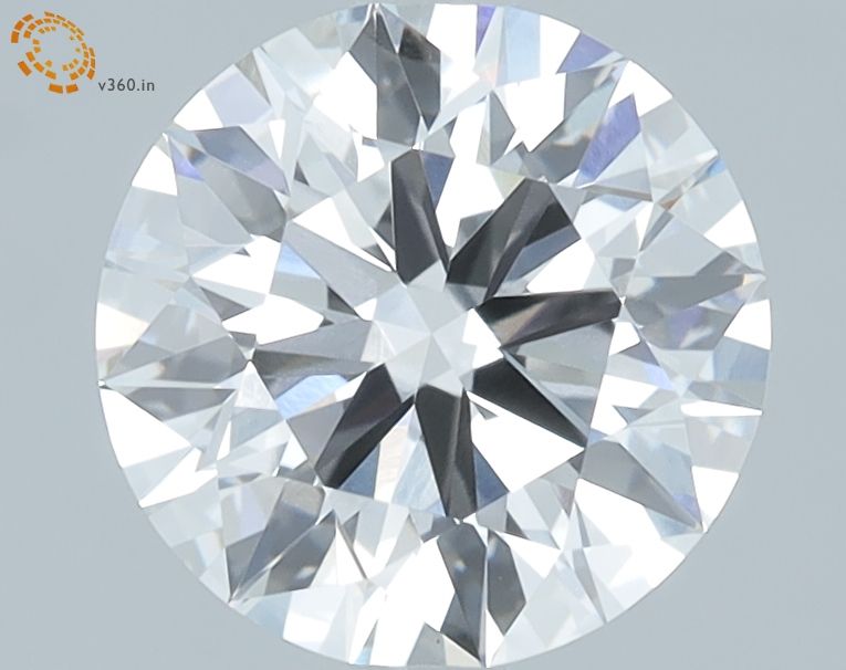 1.82 Carat Round Lab Diamond with  Cut Diamond in 14KT  view 1
