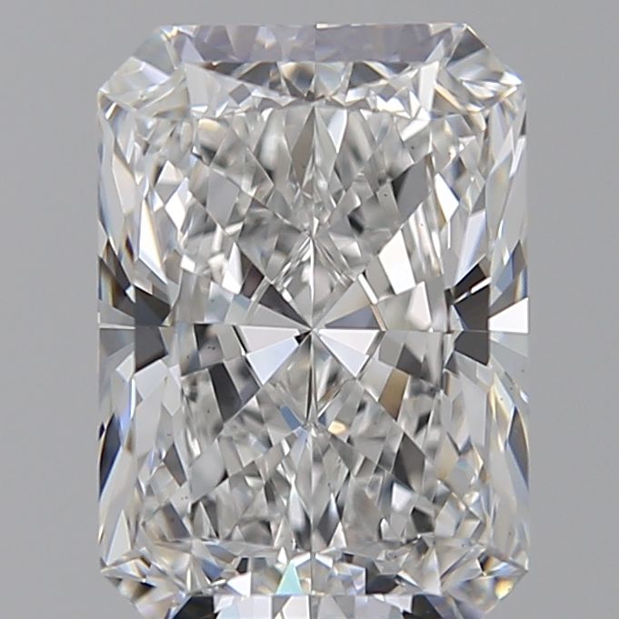 4.11 Carat Radiant Lab Diamond with  Cut Diamond in 14KT  view 1
