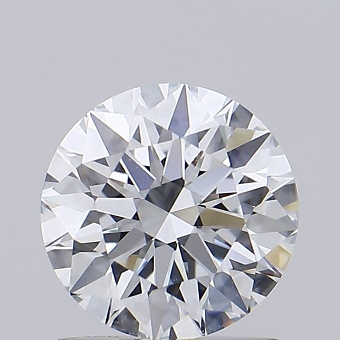 1.31 Carat Round Lab Diamond with  Cut Diamond in 14KT  view 1
