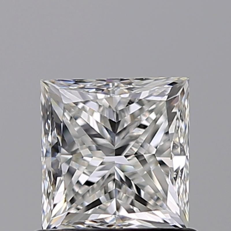 0.91 Carat Princess Natural Diamond with  Cut Diamond in 14KT  view 1
