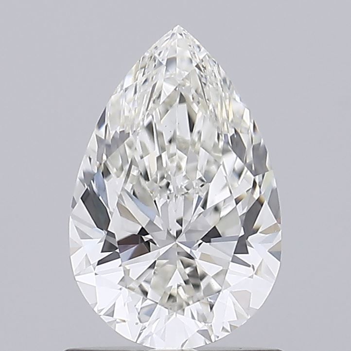 1.01 Carat Pear Lab Diamond with  Cut Diamond in 14KT  view 1
