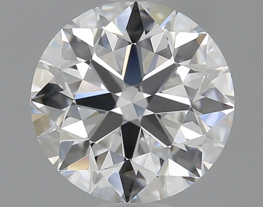 1.36 Carat Round Natural Diamond with  Cut Diamond in 14KT  view 1
