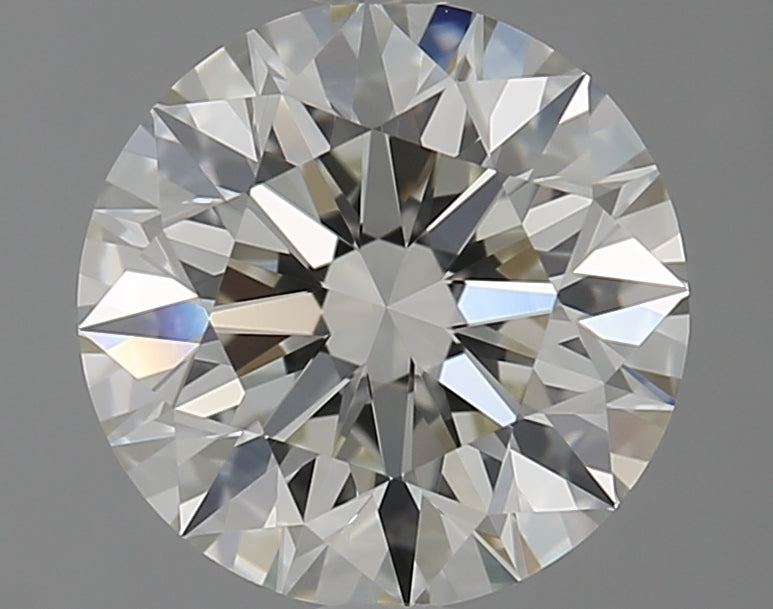 1.9 Carat Round Natural Diamond with  Cut Diamond in 14KT  view 1
