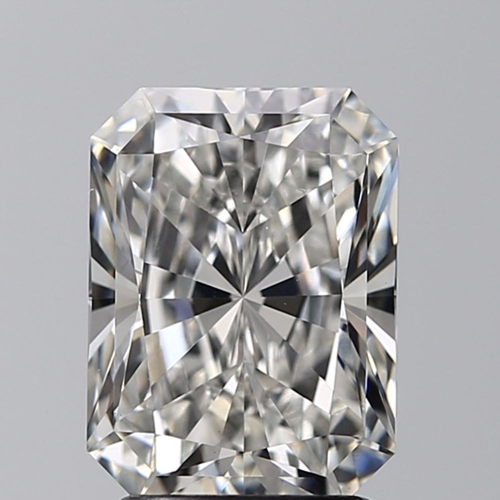 2.52 Carat Radiant Lab Diamond with  Cut Diamond in 14KT  view 1
