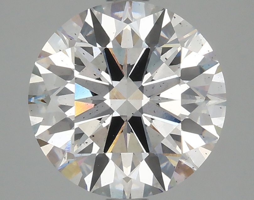 3.13 Carat Round Lab Diamond with  Cut Diamond in 14KT  view 1
