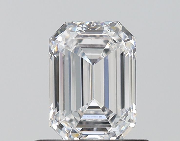 1.12 Carat Emerald Lab Diamond with  Cut Diamond in 14KT  view 1
