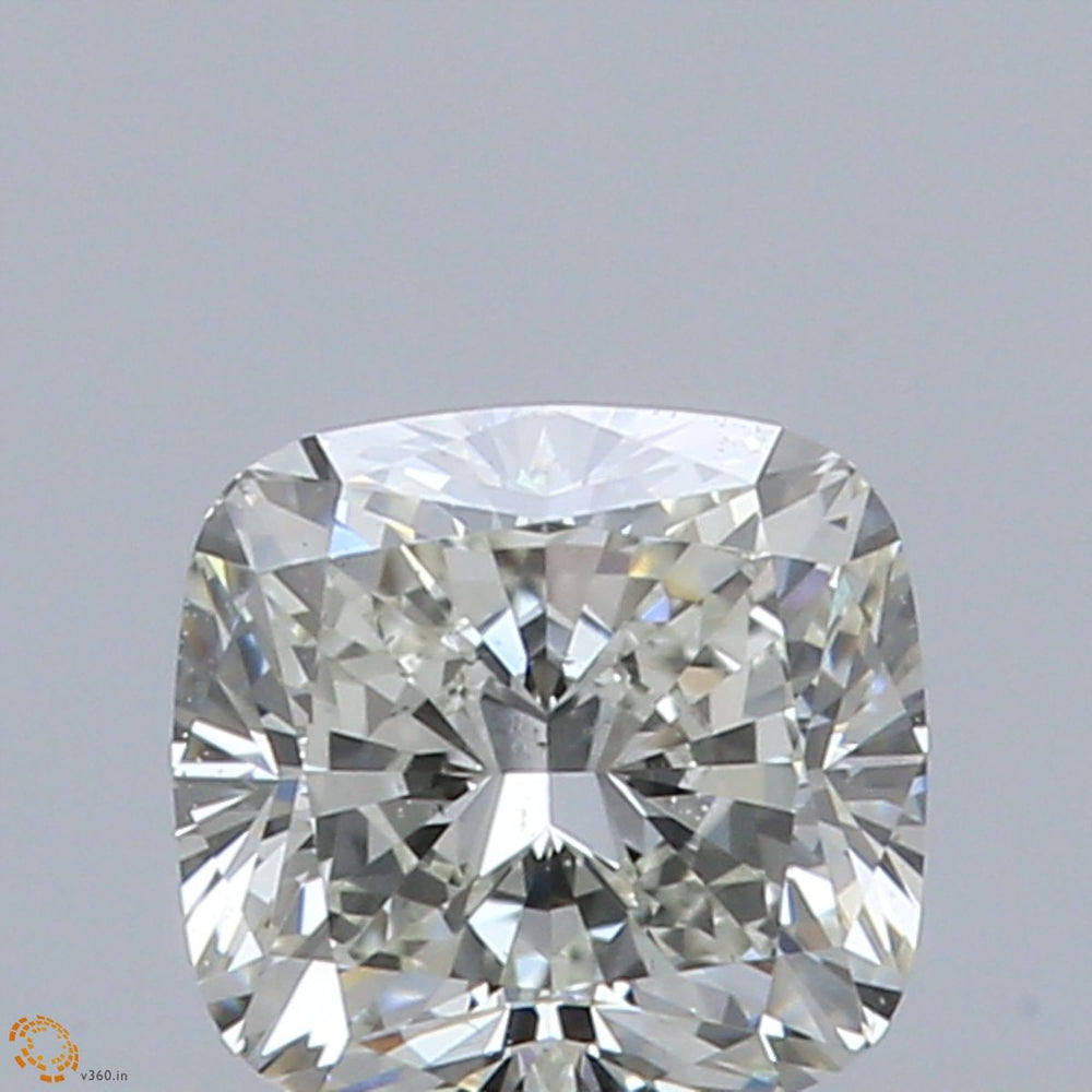 1.0 Carat CUSHION Natural Diamond with  Cut Diamond in 14KT  view 1
