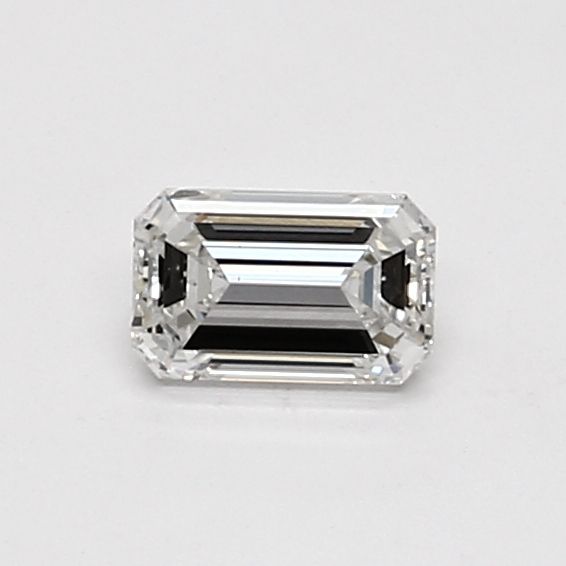 0.4 Carat Emerald Lab Diamond with  Cut Diamond in 14KT  view 1
