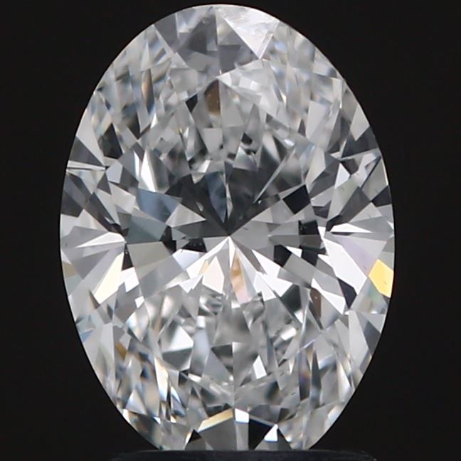 2.01 Carat Oval Lab Diamond with  Cut Diamond in 14KT  view 1
