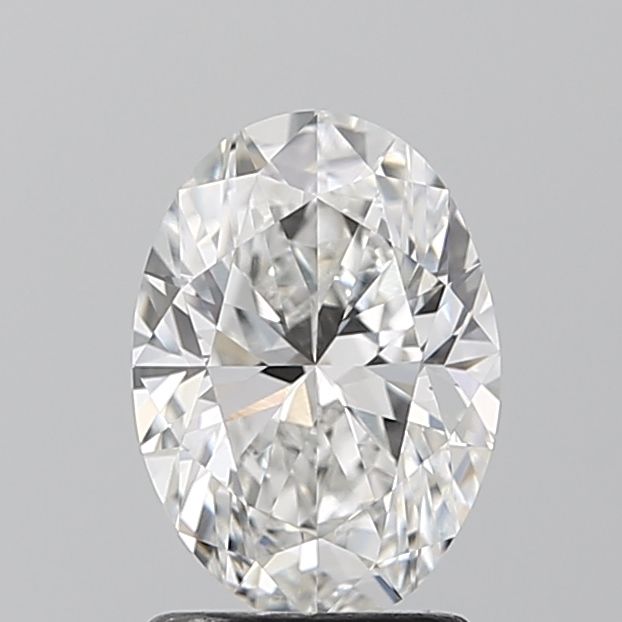 1.62 Carat Oval Lab Diamond with  Cut Diamond in 14KT  view 1
