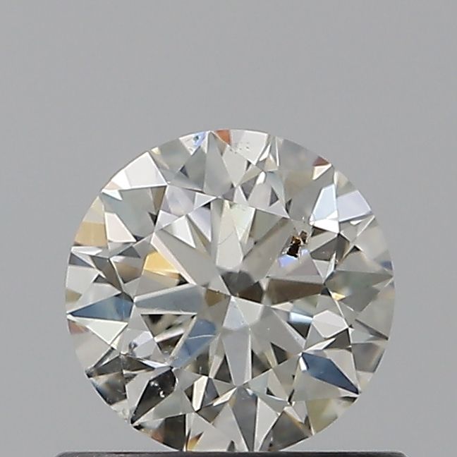 0.53 Carat Round Natural Diamond with  Cut Diamond in 14KT  view 1
