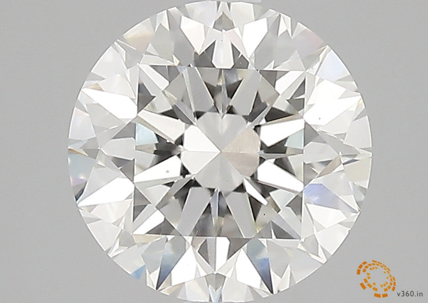 2.51 Carat Round Lab Diamond with  Cut Diamond in 14KT  view 1
