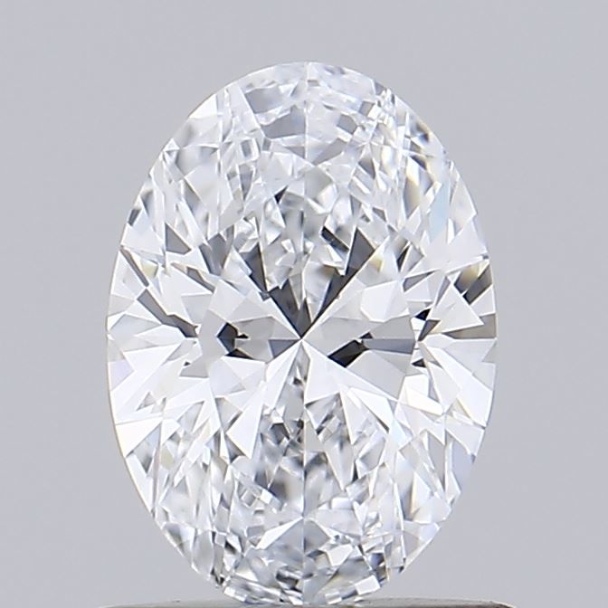 0.8 Carat Oval Lab Diamond with  Cut Diamond in 14KT  view 1
