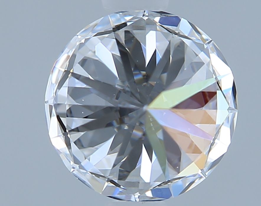 1.01 Carat Round Lab Diamond with  Cut Diamond in 14KT  view 1
