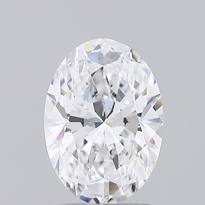 1.55 Carat Oval Lab Diamond with  Cut Diamond in 14KT  view 1
