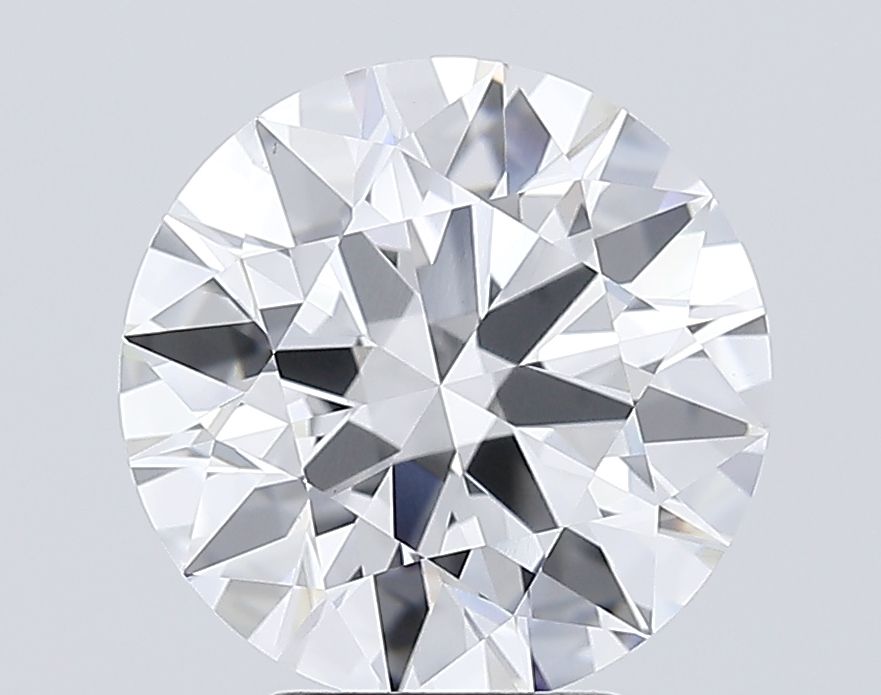 4.01 Carat Round Lab Diamond with  Cut Diamond in 14KT  view 1
