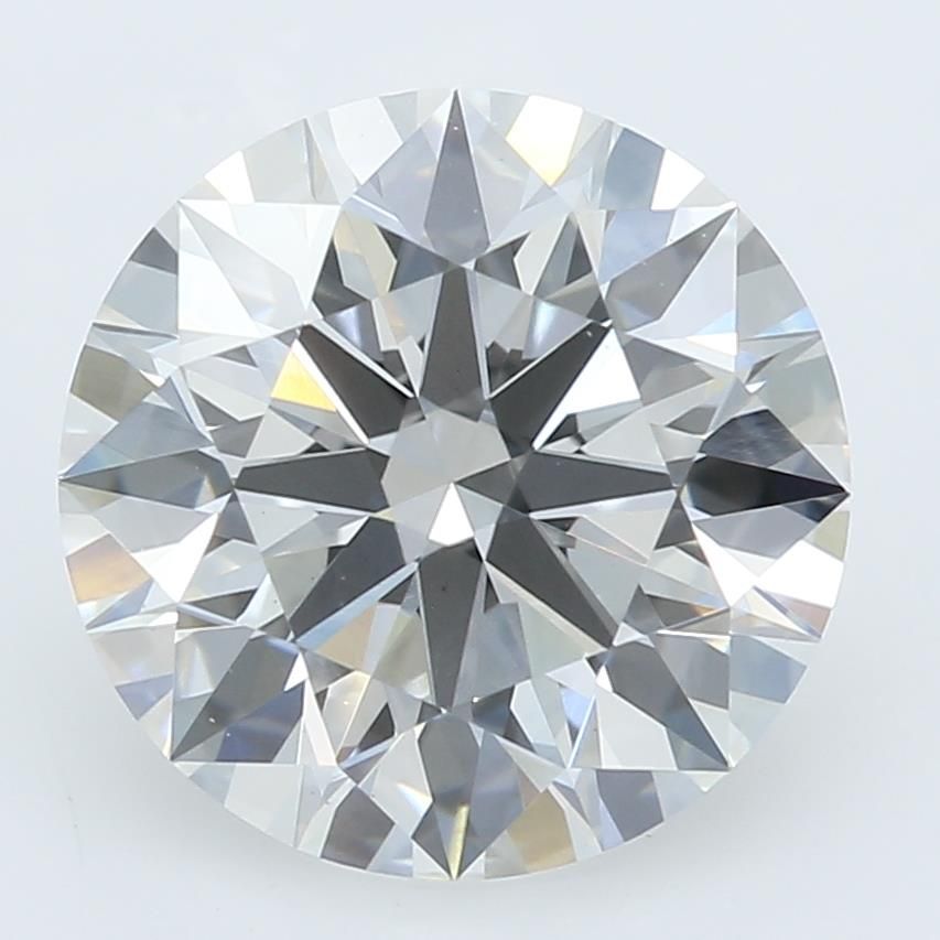 2.12 Carat Round Lab Diamond with  Cut Diamond in 14KT  view 1
