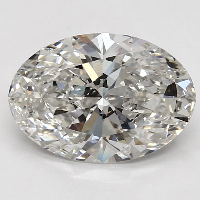 2.84 Carat Oval Lab Diamond with  Cut Diamond in 14KT  view 1

