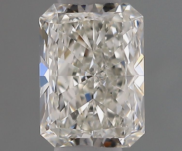 0.5 Carat Radiant Natural Diamond with  Cut Diamond in 14KT  view 1
