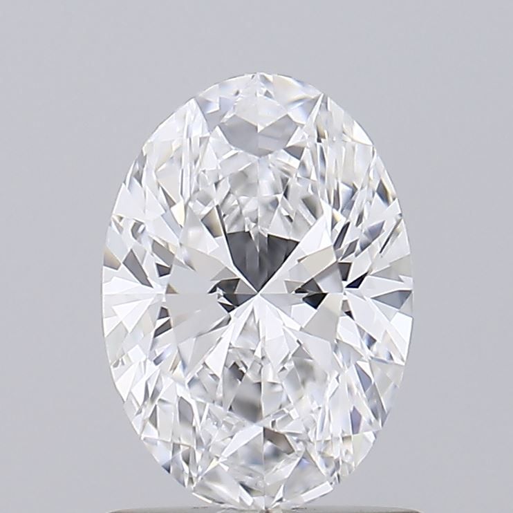 1.01 Carat Oval Lab Diamond with  Cut Diamond in 14KT  view 1
