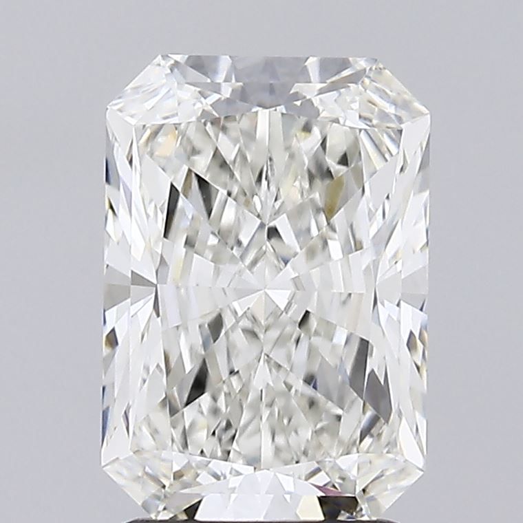 2.18 Carat Radiant Lab Diamond with  Cut Diamond in 14KT  view 1
